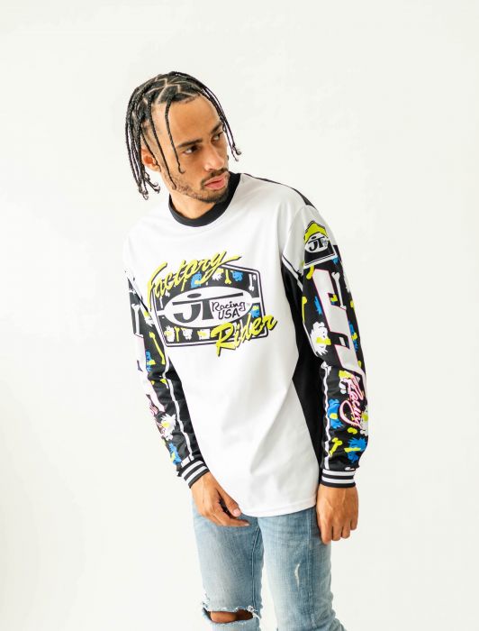 Bad Bones Jersey - Black and Lime Black