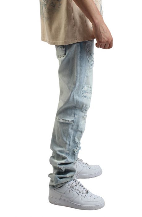 Graham Ripped Jeans Santorini Blue