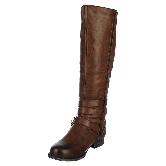 NATURE BREEZE Women's Prima-12H Knee-High Boot PRIMA-12H/COGNAC - Shiekh