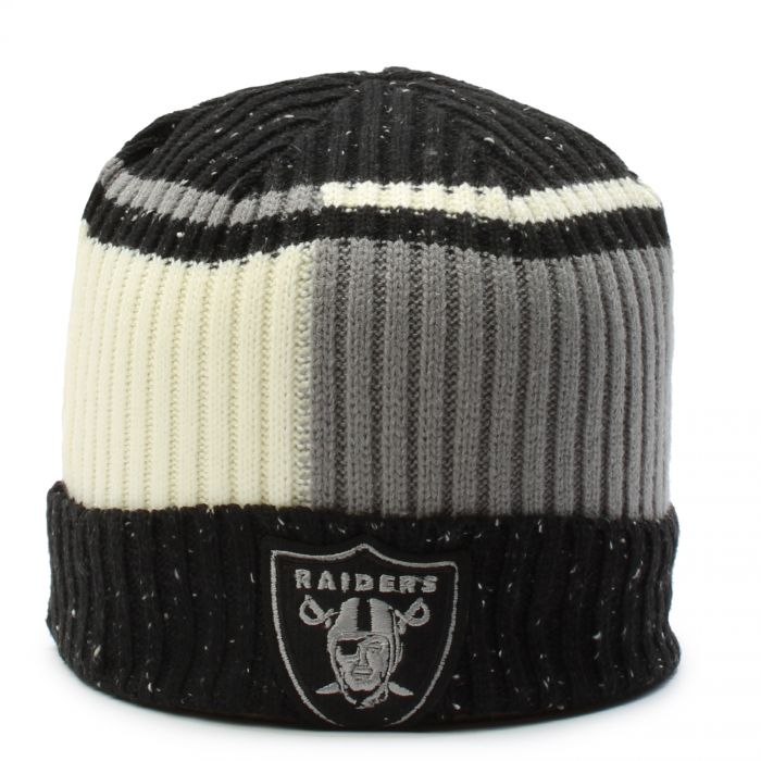 Las Vegas Raiders Speckled Block Beanie Black