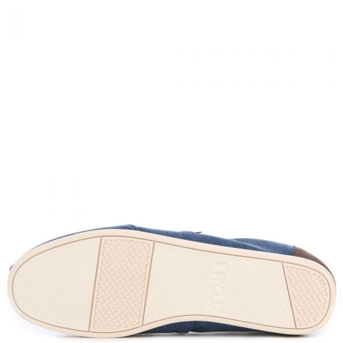 Toms for Men: Navy Washed Canvas/Trim Classic Navy