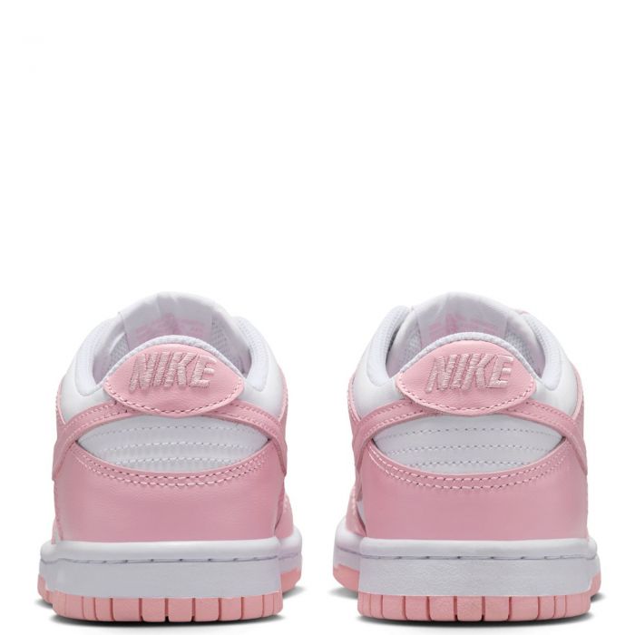 Grade School Dunk Low White/Med Soft Pink-White-White