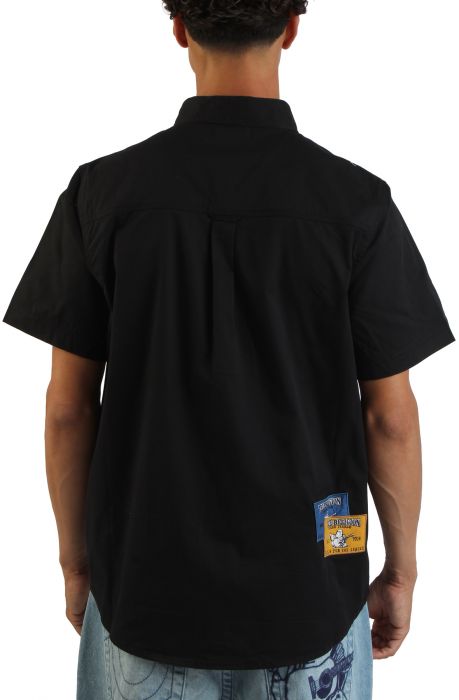 Workwear Patch Shirt  Black