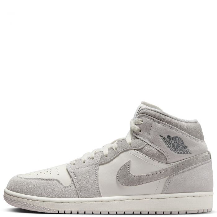 Air Jordan 1 Mid SE Neutral Grey/Smoke Grey-Sail