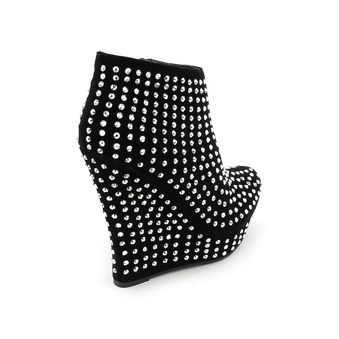 Studded Platform Dress Shoe 011 Black/Silver Black/Silver