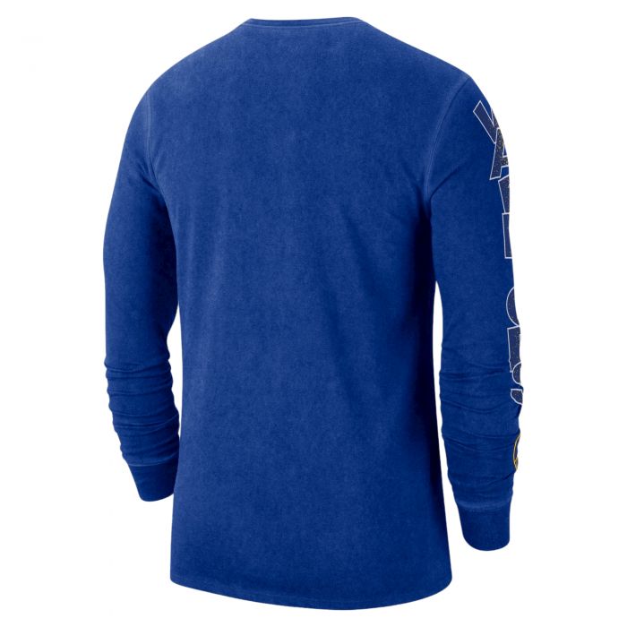 Golden State Warriors Courtside Long-Sleeve T-Shirt Rush Blue