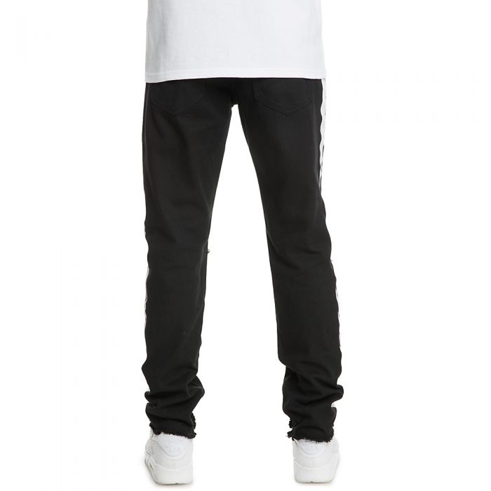 Men's Paint Stripe Denim Jean black//white