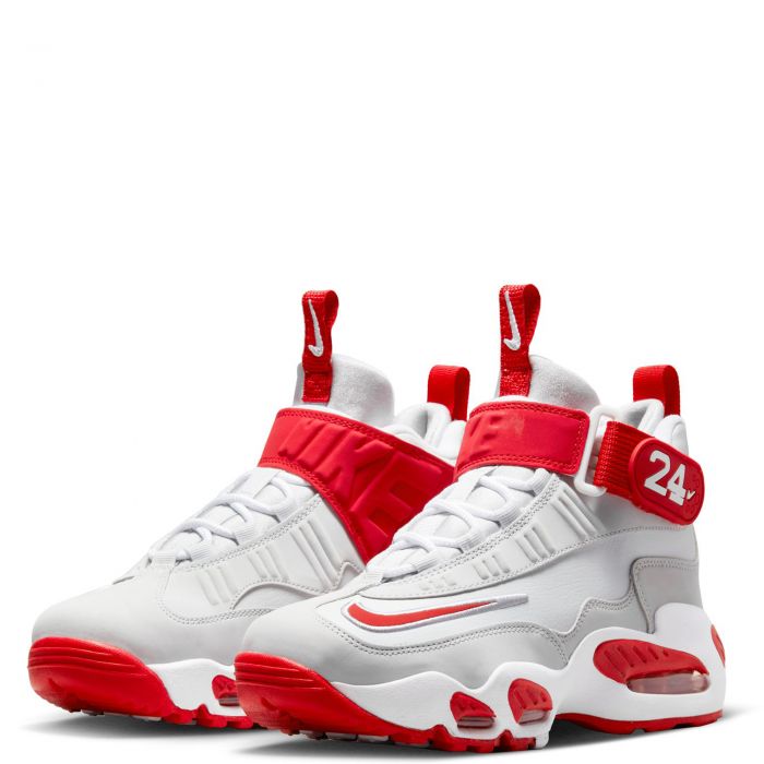 (GS) Air Griffey Max 1 Pure Platinum/University Red-White