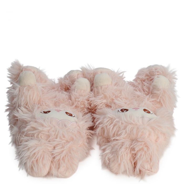 Doll Fuzzy Slippers  Pink