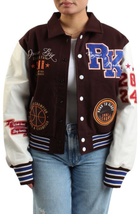 ジャケット・アウター armillary apple patch varsity jacket AMIRI logo-patch varsity jacket | eraldo | REVERSIBLE