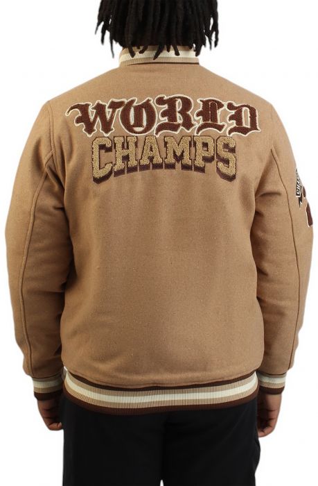 World Champs Varsity Jacket Caramel