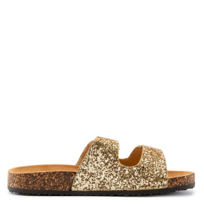 Glory-199 Sandals Gold Glitter