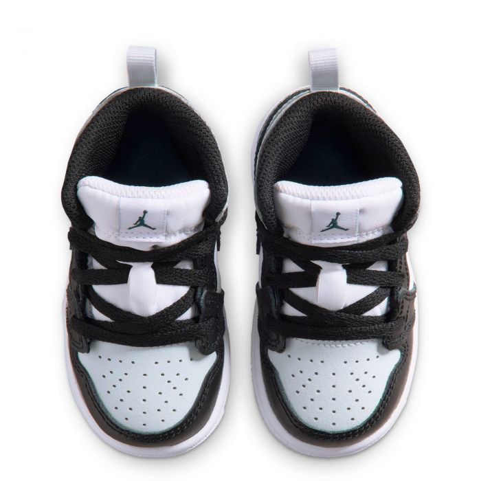 Toddler Jordan 1 Mid Black/Black-Aura-Squadron Blue