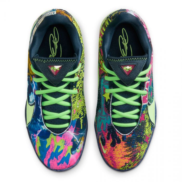 Grade-School LeBron XXII Blustery/Fireberry-Ghost Green