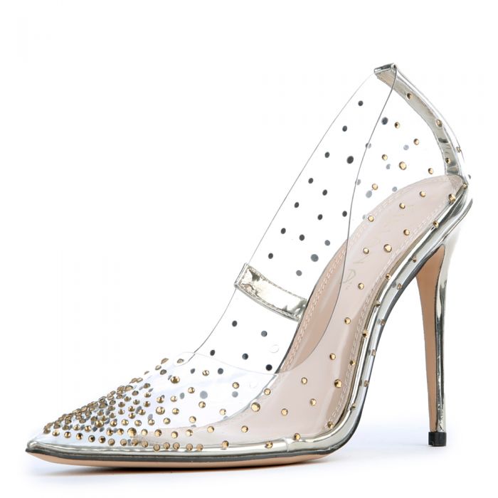 Women's Badass-1 High Heel GOLD PU