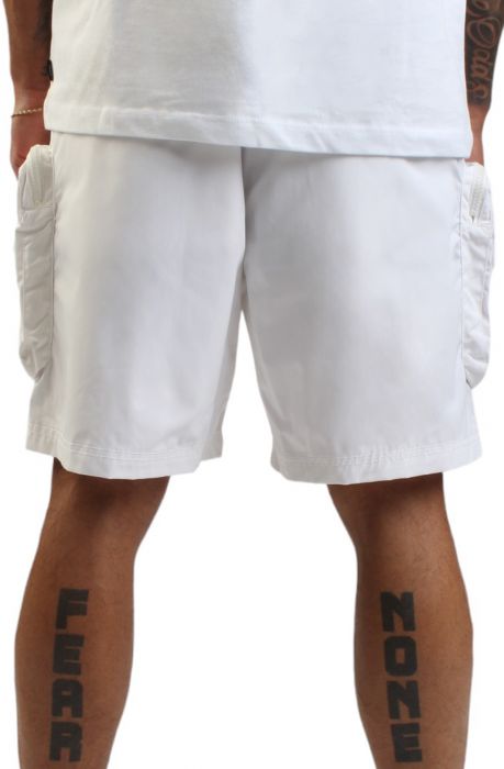 Utility Nylon Shorts White