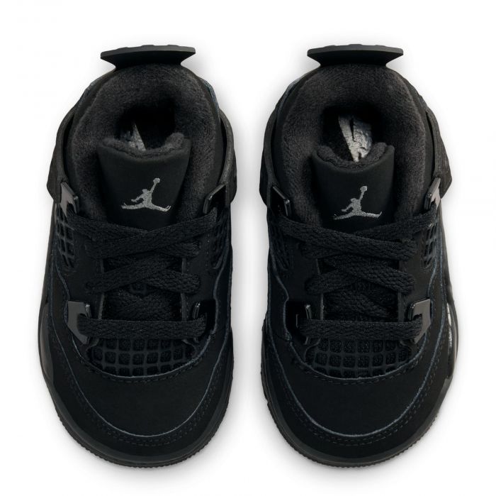 Toddler Jordan 4 Retro Black Cat  Black
