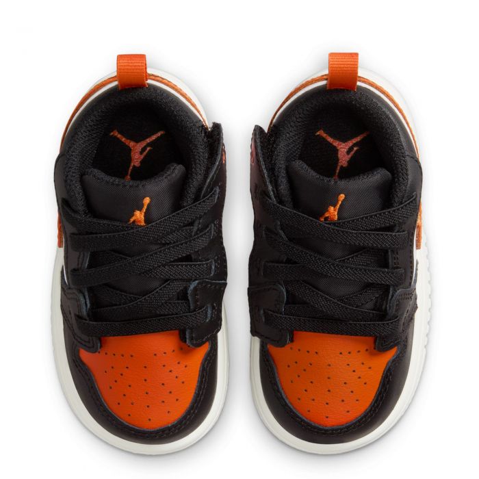 Toddler Jordan 1 Low Alt Black/Starfish-White-Sail