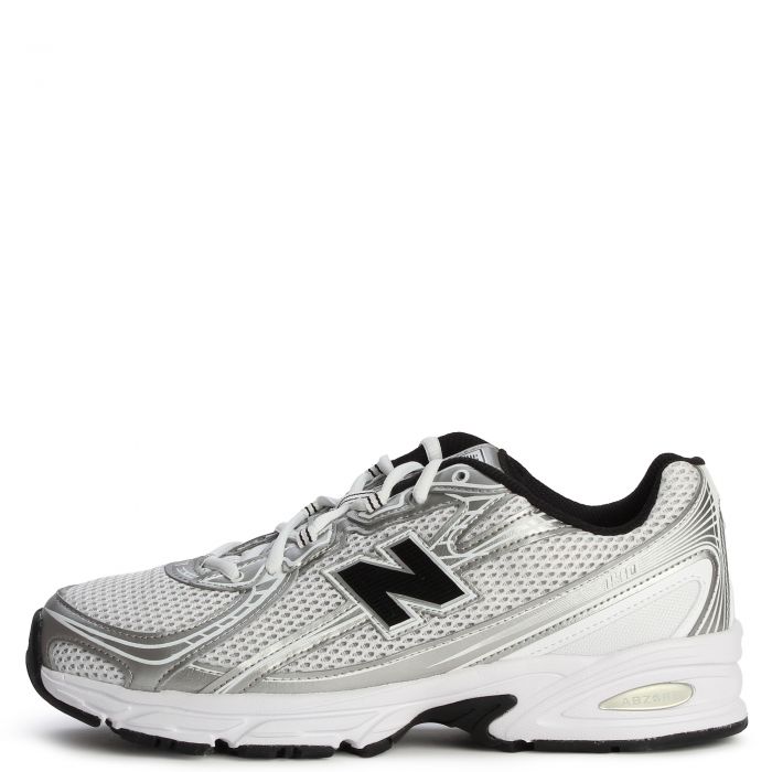 740 White with Metallic Silver 877 C and Black