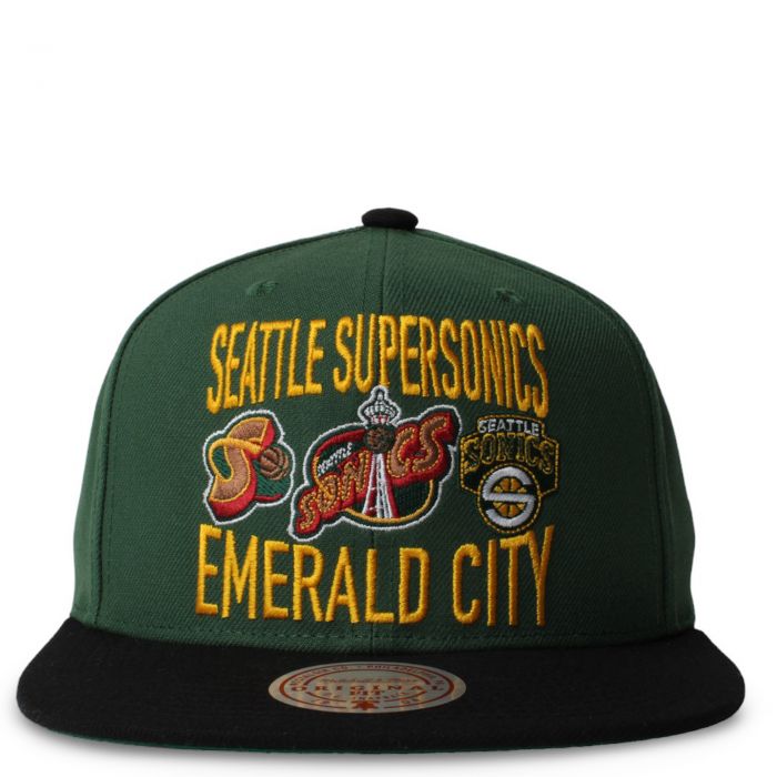 Seattle Supersonics Emerald City Snapback Green