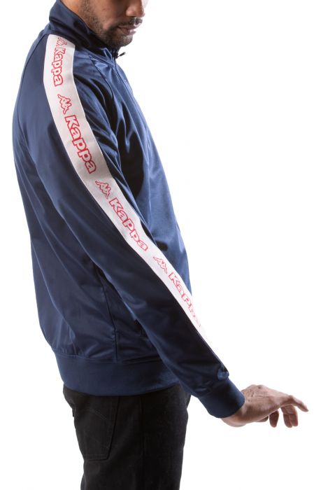 Logo Tape Artem 2 Track Jacket Blue Navy-Pink Lt-Red Cherry