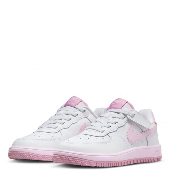  Pre-School Force 1 Low EasyOn White/Pink Foam-Elemental Pink