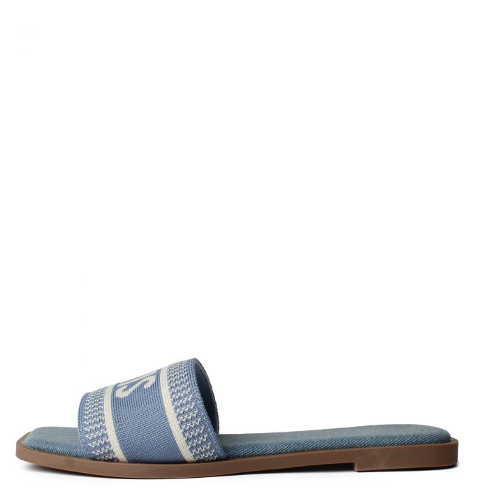 Deco-S Flat Sandal  Denim Blue