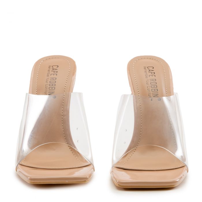 Edna Clear High Heel Nude