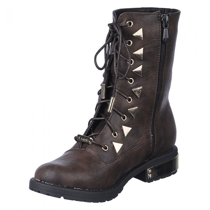 PK-Tip Lace-Up Combat Boot Brown