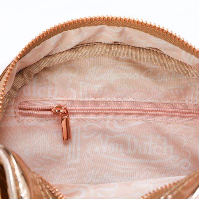 Von Dutch Reflective Bowling Bag Rose Gold