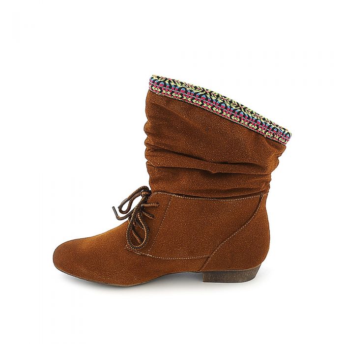 Low-Heel Boot Picnic-03 Chestnut Chestnut