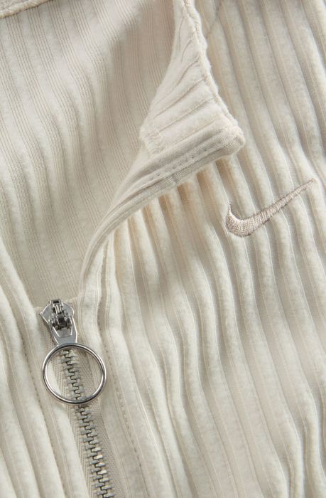 Sportswear Chill Knit Slim Full-Zip Ribbed Cardigan Light Orewood Brown/Light Orewood Brown