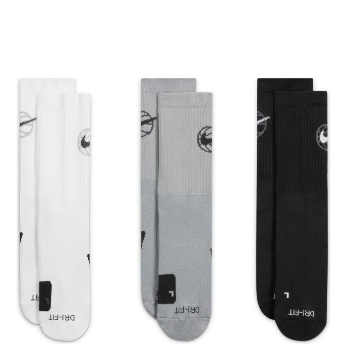 Everyday Crew Basketball Socks (3 Pair) Multi-Color