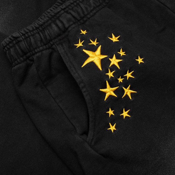 Galaxy Arc Open Bottom Sweatpants  Pirate Black