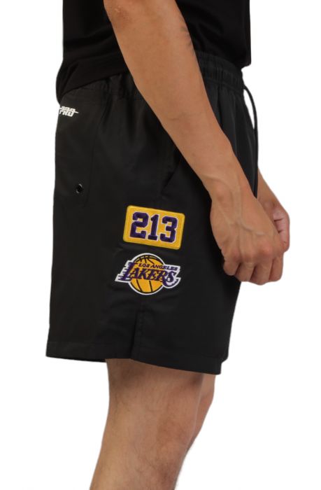 Lakers Area Code Woven Short Black