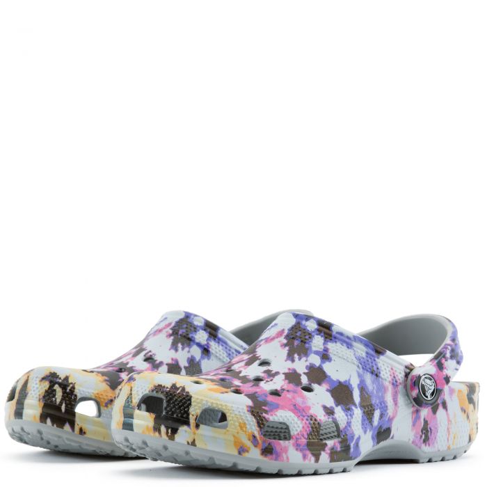 Classic Tie Dye Mania Clog Multi/Light/Grey