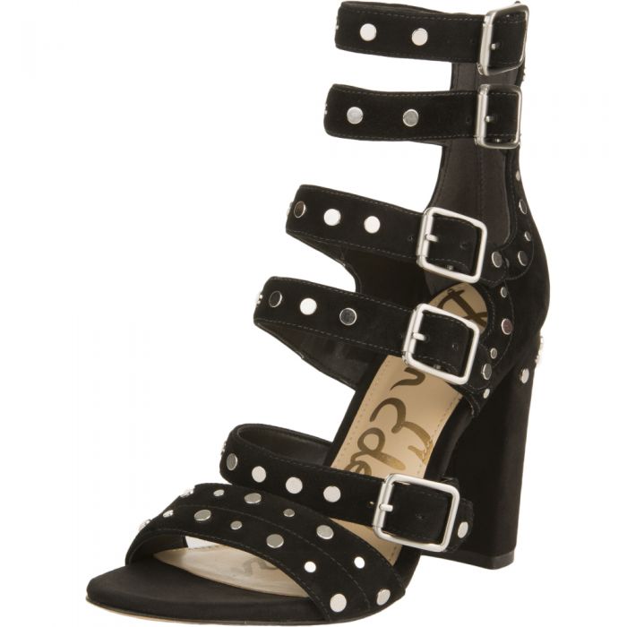 sam edelman black heels with studs