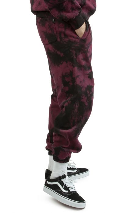 WAV Pants Burgundy Black