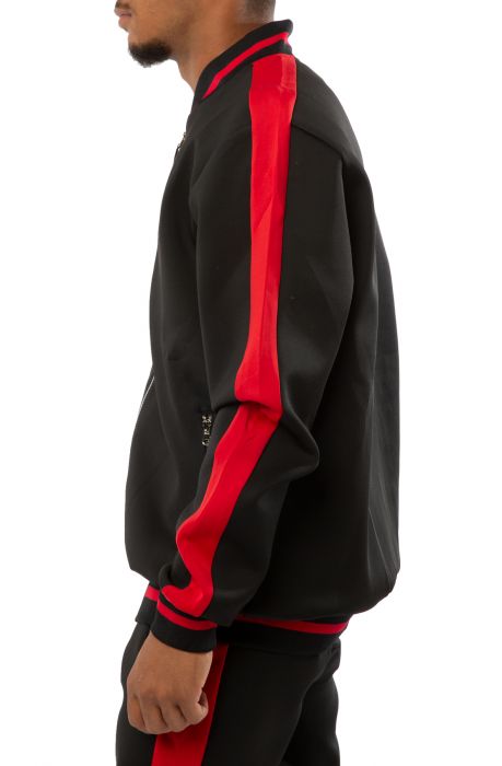 Heavy Set Track Jacket Black/Red
