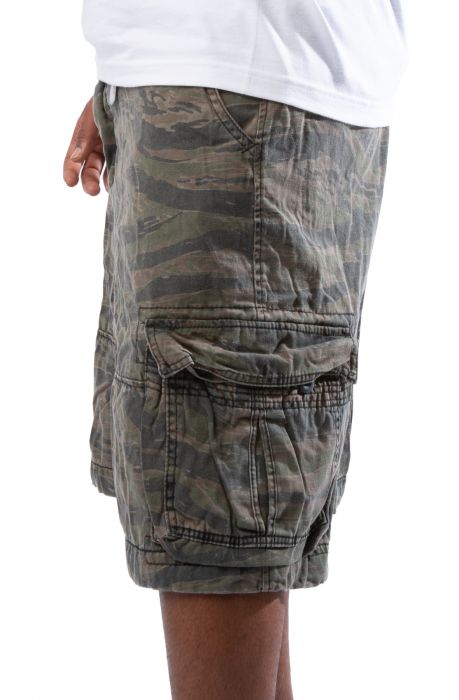 Vintage Camo Infantry Utility Cargo Shorts