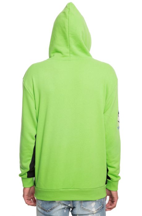The Electric Waves Hoodie in Green Green
