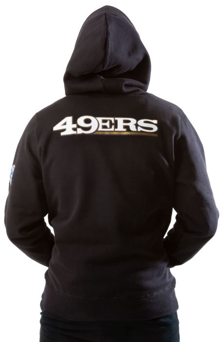 49ers Heavy Fleece Hoodie Black