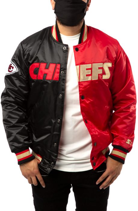 black chiefs starter jacket