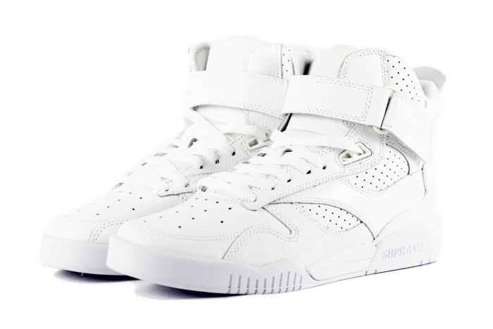 Supra for Men: Bleeker White White Sneaker White