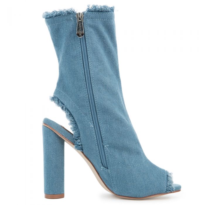 Women's Connie-53 Blue Booties Denim