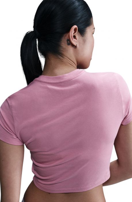 Sportswear Chill Knit Slim Cropped T-Shirt Elemental Pink