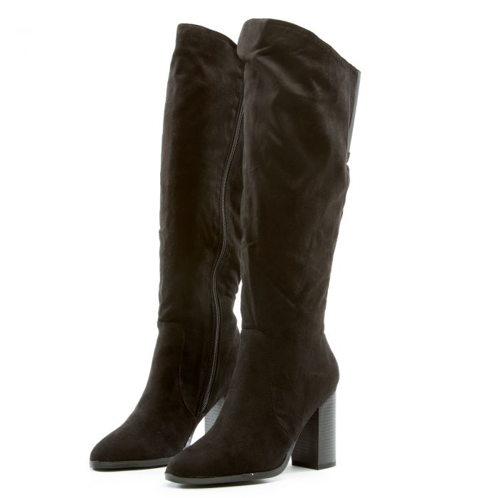 Upside-36M Slanted Top Boots BLACK
