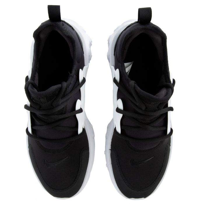 nike react presto black and white