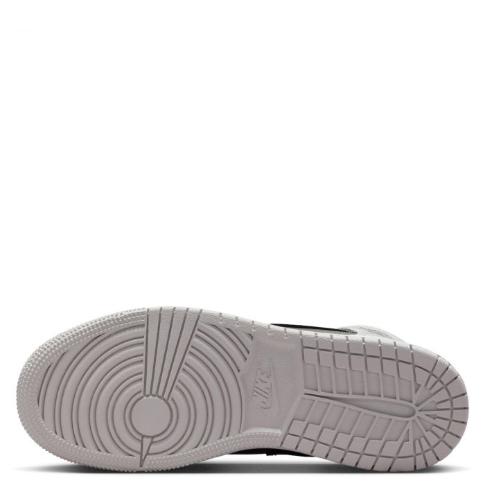 Grade-School Air Jordan 1 Mid SE Photon Dust/Blue Chill-Flat Pewter-Black