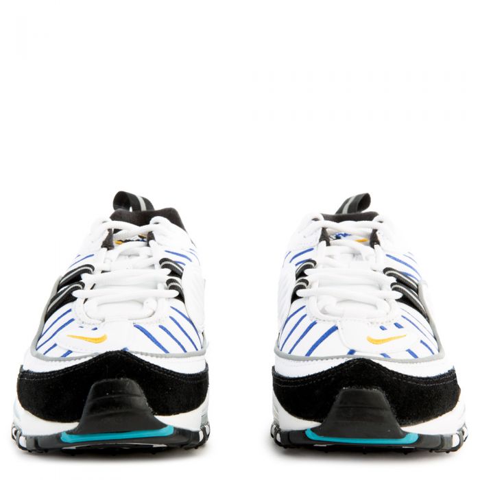 (GS) Air Max 98 White/Teal Nebula-University Gold-Black